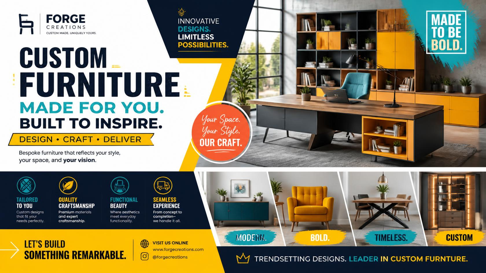 Tampil Beda dengan Jasa Pembuatan Custom Furniture, Jadi Pembuat Tren Bukan Pengikut
